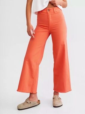 BILLABONG Free Fall Wide Leg Pant in Papaya
